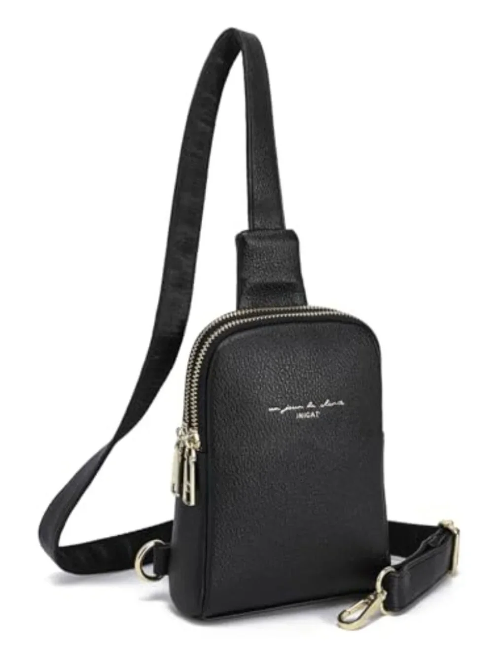 Lightweight Small Crossbody Sling Bag with Multiple Pockets Vegan Leather